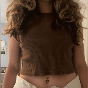 Brown Tank top